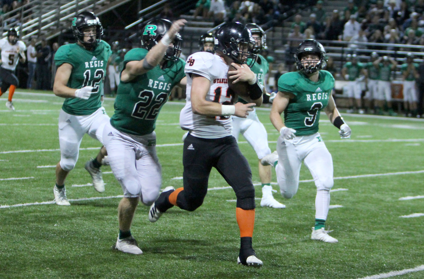 Stanley-Boyd football at Eau Claire Regis 9-5-19